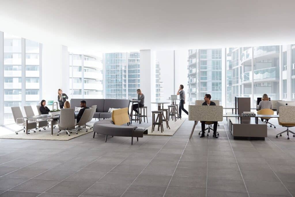 open office floor plan