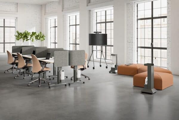 battery powered office desk